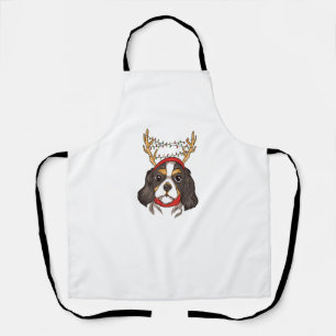 Cavalier King Charles Spaniel Dog Pet Christmas  Apron