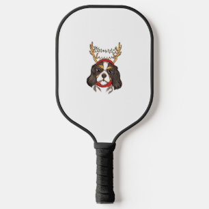 Cavalier King Charles Spaniel Dog Pet Christmas Pickleball Paddle