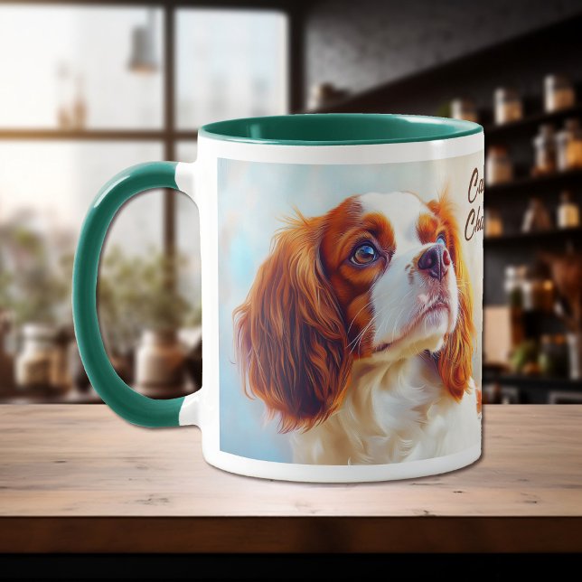 Cavalier King Charles Spaniel Dog Portrait Mug (Creator Uploaded)