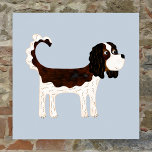 Cavalier King Charles Spaniel Dog Poster<br><div class="desc">Cute Tricolor Cavalier King Charles Spaniel dog design to make you smile. Original art by Nic Squirrell.</div>