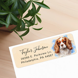 Cavalier King Charles Spaniel Dog Return Address