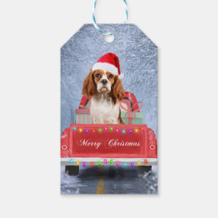Cavalier King Charles Spaniel Dog Snow christmas Gift Tags