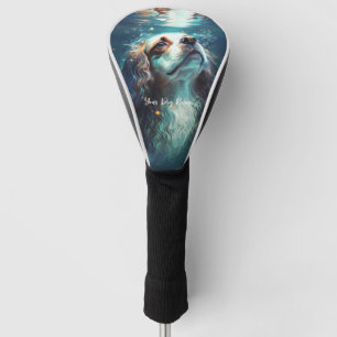 Cavalier King Charles Spaniel dog swimming 004 Golf Head Cover