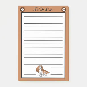 Cavalier King Charles Spaniel Dog To Do List Post-it Notes