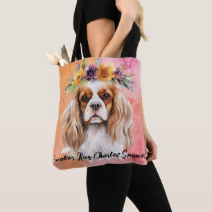Cavalier King Charles Spaniel Dog Tote Bag
