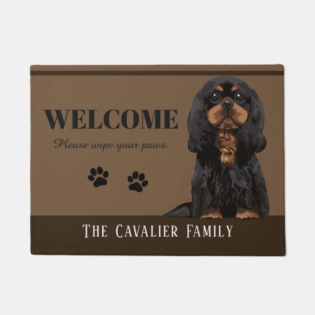 Cavalier King Charles Spaniel Doormat (Front)