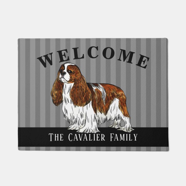 Cavalier King Charles Spaniel Doormat (Front)
