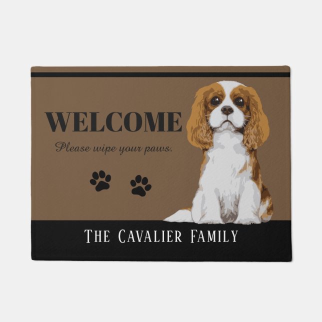 Cavalier King Charles Spaniel Doormat (Front)