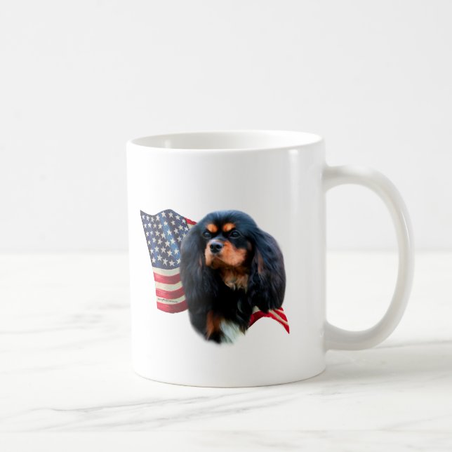 Cavalier King Charles Spaniel Flag Coffee Mug (Right)