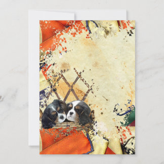 Cavalier King Charles Spaniel Flat Carte de remerc