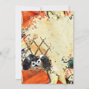 Cavalier King Charles Spaniel Flat Thank You Card