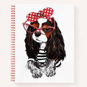 Cavalier King Charles Spaniel From Paris With Love Notebook