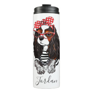 Cavalier King Charles Spaniel From Paris With Love Thermal Tumbler
