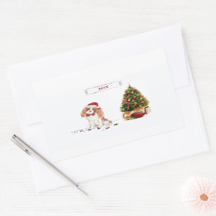 Cavalier King Charles Spaniel Funny Christmas Dog Sticker