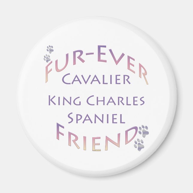 Cavalier King Charles Spaniel Furever Magnet (Front)