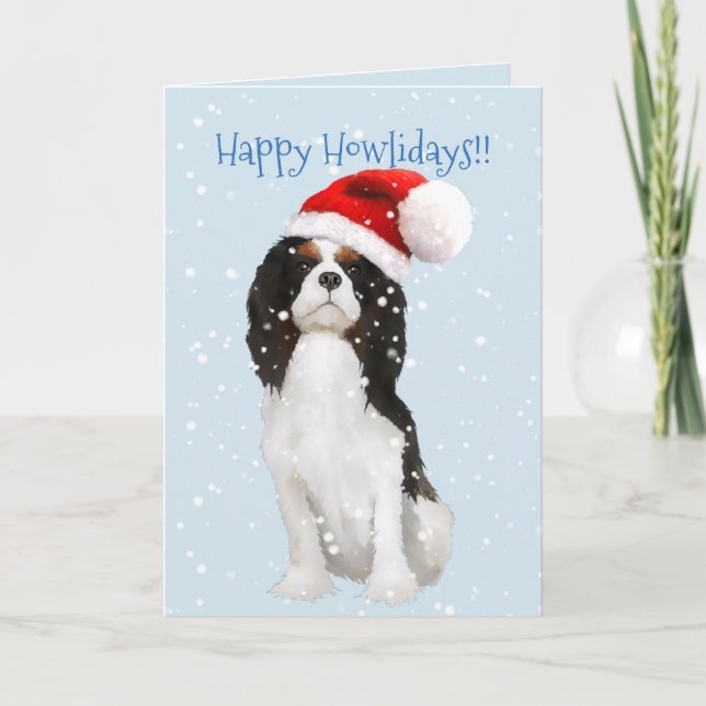 Cavalier King Charles Spaniel Holiday Card (Front)
