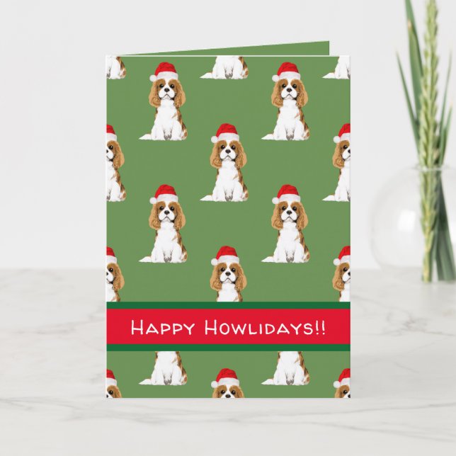 Cavalier King Charles Spaniel Holiday Card (Front)