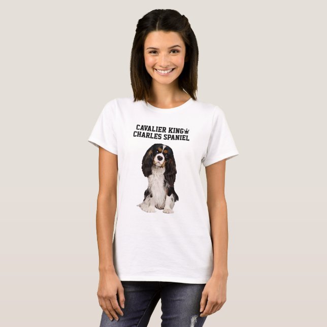 Cavalier King Charles Spaniel Illustrated T-Shirt (Front Full)