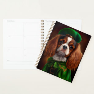 Cavalier King Charles Spaniel in St. Patrick's Day