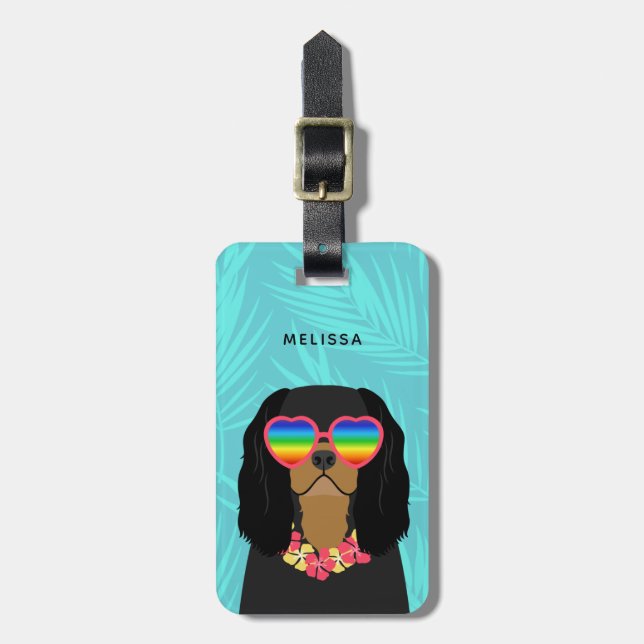 Cavalier King Charles Spaniel Luggage Tags (Front Vertical)