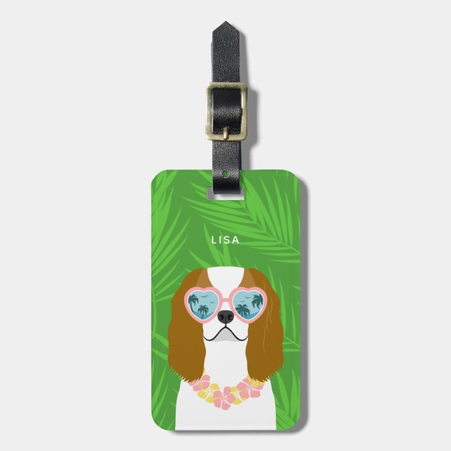 Cavalier King Charles Spaniel Luggage Tags (Front Vertical)