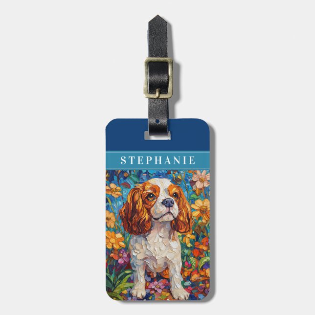 Cavalier King Charles Spaniel Luggage Tags (Front Vertical)