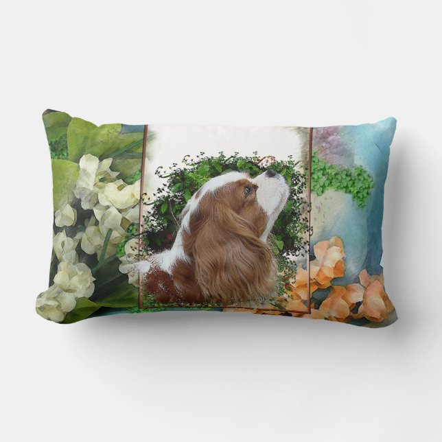 Cavalier King Charles Spaniel Lumbar Pillow (Front)