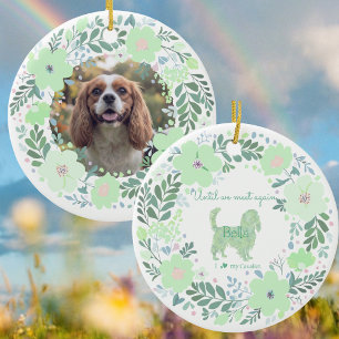 Cavalier King Charles Spaniel - Memorial Custom Ceramic Ornament