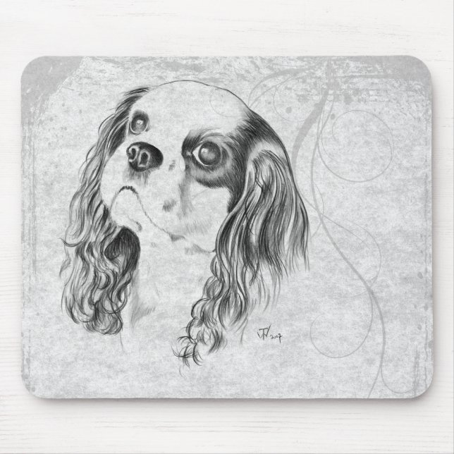 Cavalier King Charles Spaniel Mouse Pad (Front)