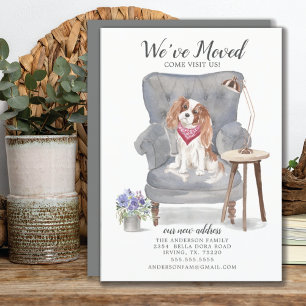 Cavalier King Charles Spaniel Moving Faire-part