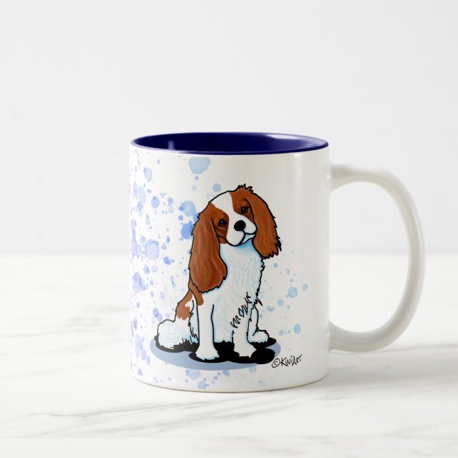 Cavalier King Charles Spaniel Mug à café à deux to (Droit)