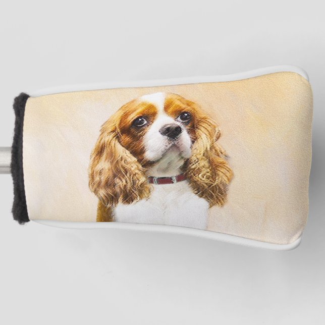 Cavalier King Charles Spaniel Original Painting Golf Head Cover (Front)