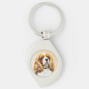 Cavalier King Charles Spaniel Original Painting Keychain