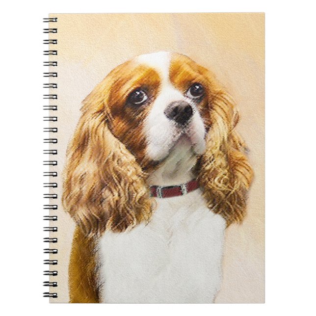 Cavalier King Charles Spaniel Original Painting Notebook (Front)
