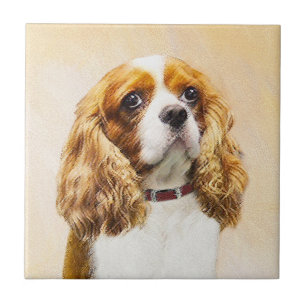 Cavalier King Charles Spaniel Original Painting Tile
