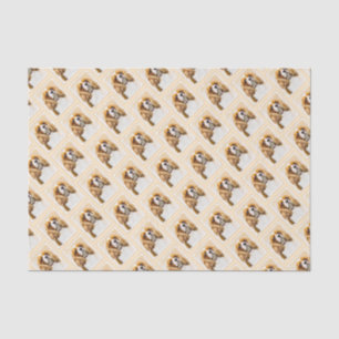 Cavalier King Charles Spaniel Original Painting Tissue Paper