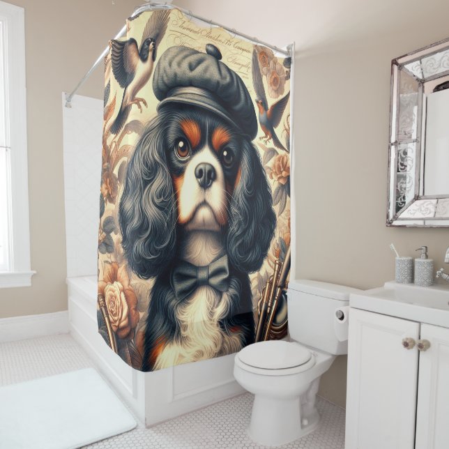 Cavalier King Charles Spaniel Painting (In Situ)
