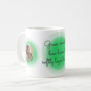 Cavalier King Charles Spaniel Pastel Green Custom Coffee Mug