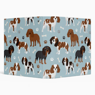 Cavalier King Charles Spaniel Paws and Bones Binder