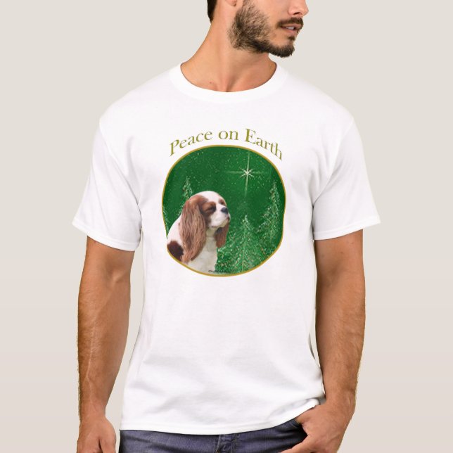 Cavalier King Charles Spaniel Peace T-Shirt (Front)