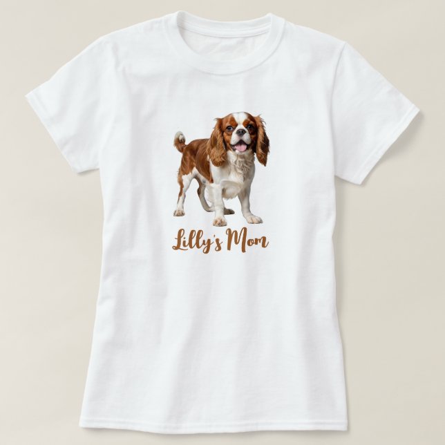 Cavalier King Charles Spaniel Personalize T-Shirt (Design Front)