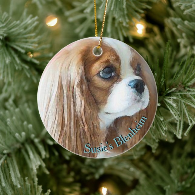 Cavalier King Charles Spaniel, "Pet Child" Ceramic Ornament (Tree)