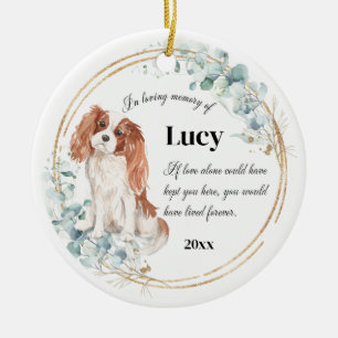 Cavalier King Charles Spaniel Pet Memorial Ceramic Ornament