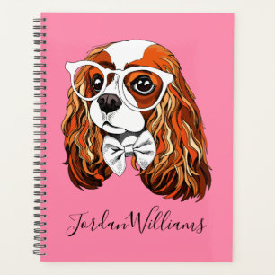 Cavalier King Charles Spaniel Portrait Add Name Planner