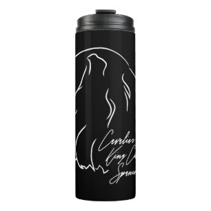 Cavalier King Charles Spaniel Profile dog mom Thermal Tumbler