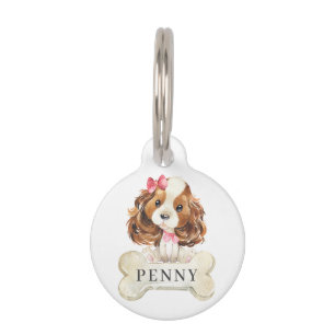 Cavalier King Charles Spaniel Puppy Dog Pet Tag