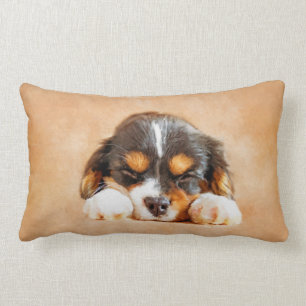 Cavalier King Charles Spaniel Puppy Lumbar Pillow