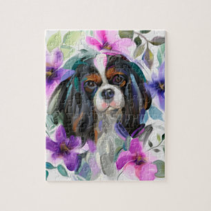 cavalier king charles spaniel PUZZLE Tricolor