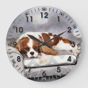 Cavalier King Charles Spaniel - Remington Large Clock
