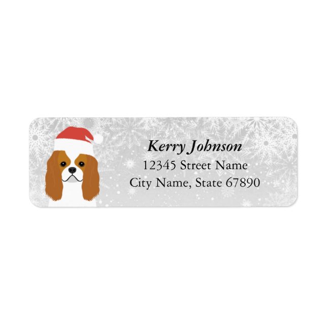 Cavalier King Charles Spaniel Return Address Label (Front)